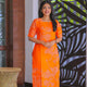 Bright Orange Cotton Kurti