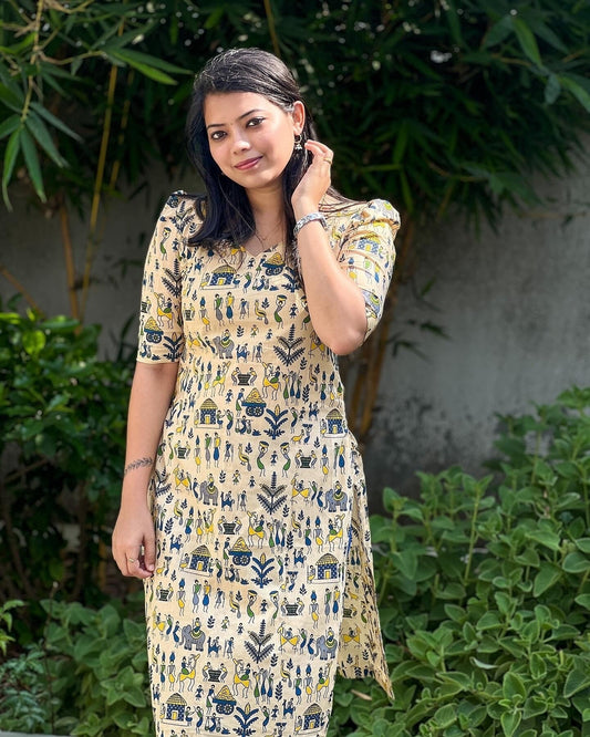 Anokhi Kalamkari Heritage Kurti