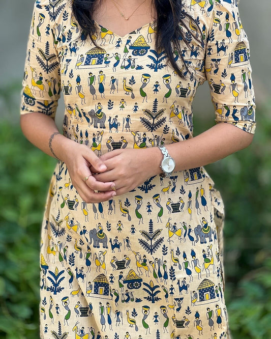 Anokhi Kalamkari Heritage Kurti