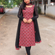 Ruby Bloom Maroon Cotton Kurti Set with Dupatta
