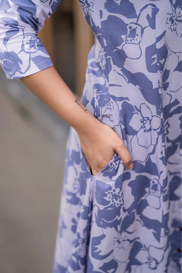 Daily Wear Prachy Lavendar Lounge kurti